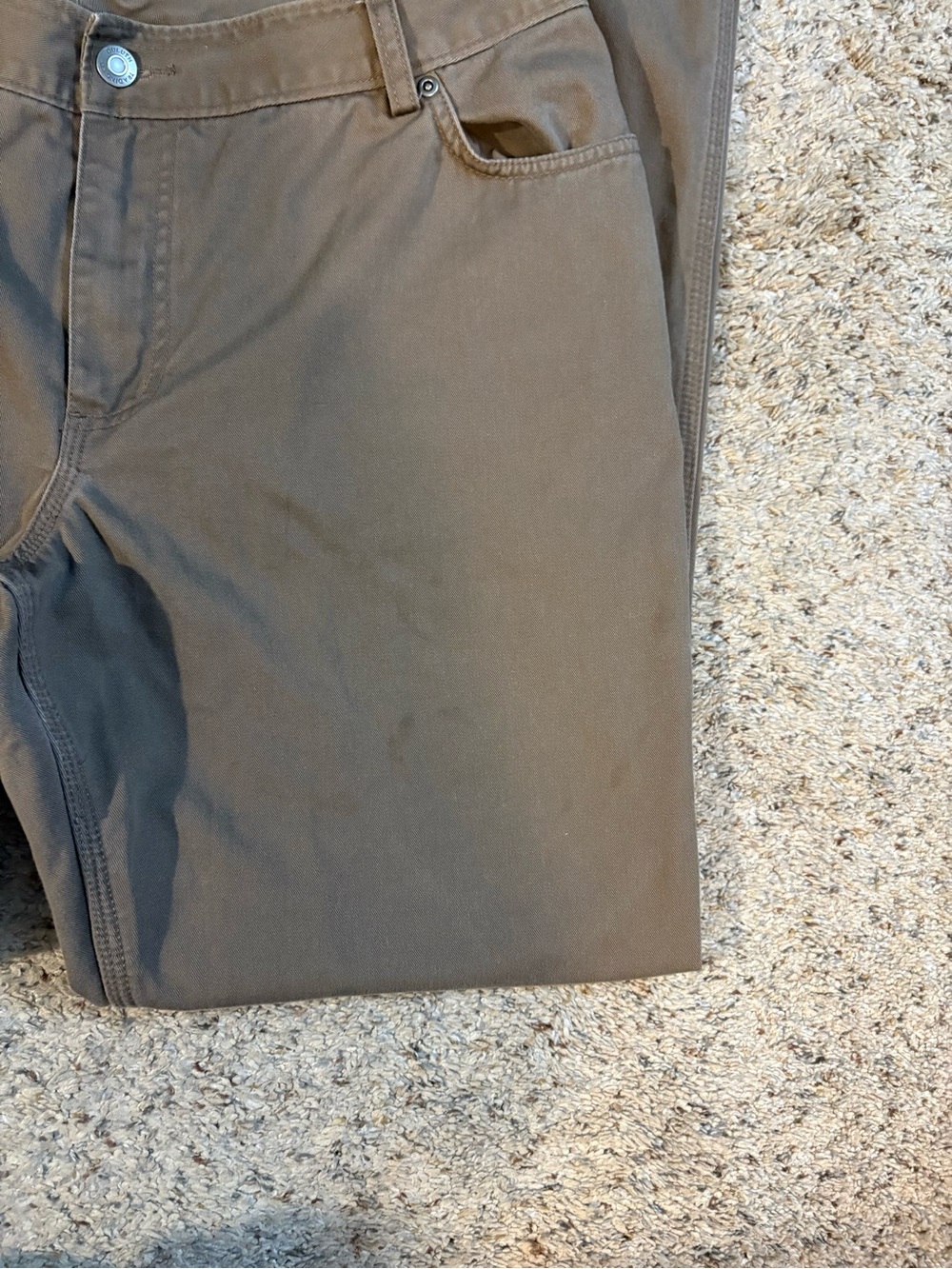 Duluth Trading Co. Women's Straight-Leg Flannel Lined Cargo Jeans Brown 14 x 33 - Picture 6 of 11